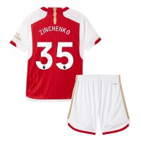 Arsenal Oleksandr Zinchenko #35 Heimtrikotsatz Kinder 2023-24 Kurzarm (+ Kurze Hosen)